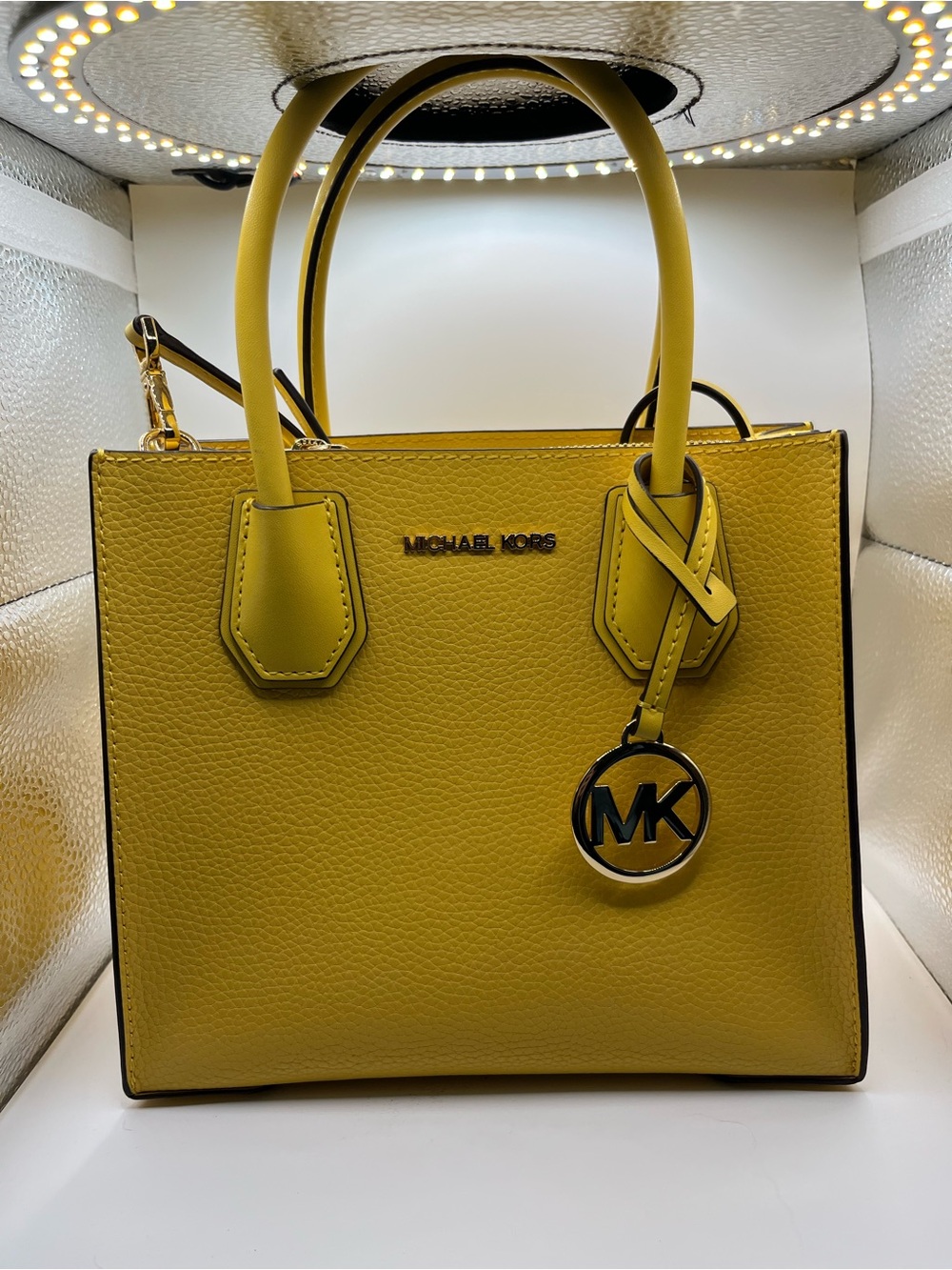 Michael Kors Yellow Leather Tote Bag